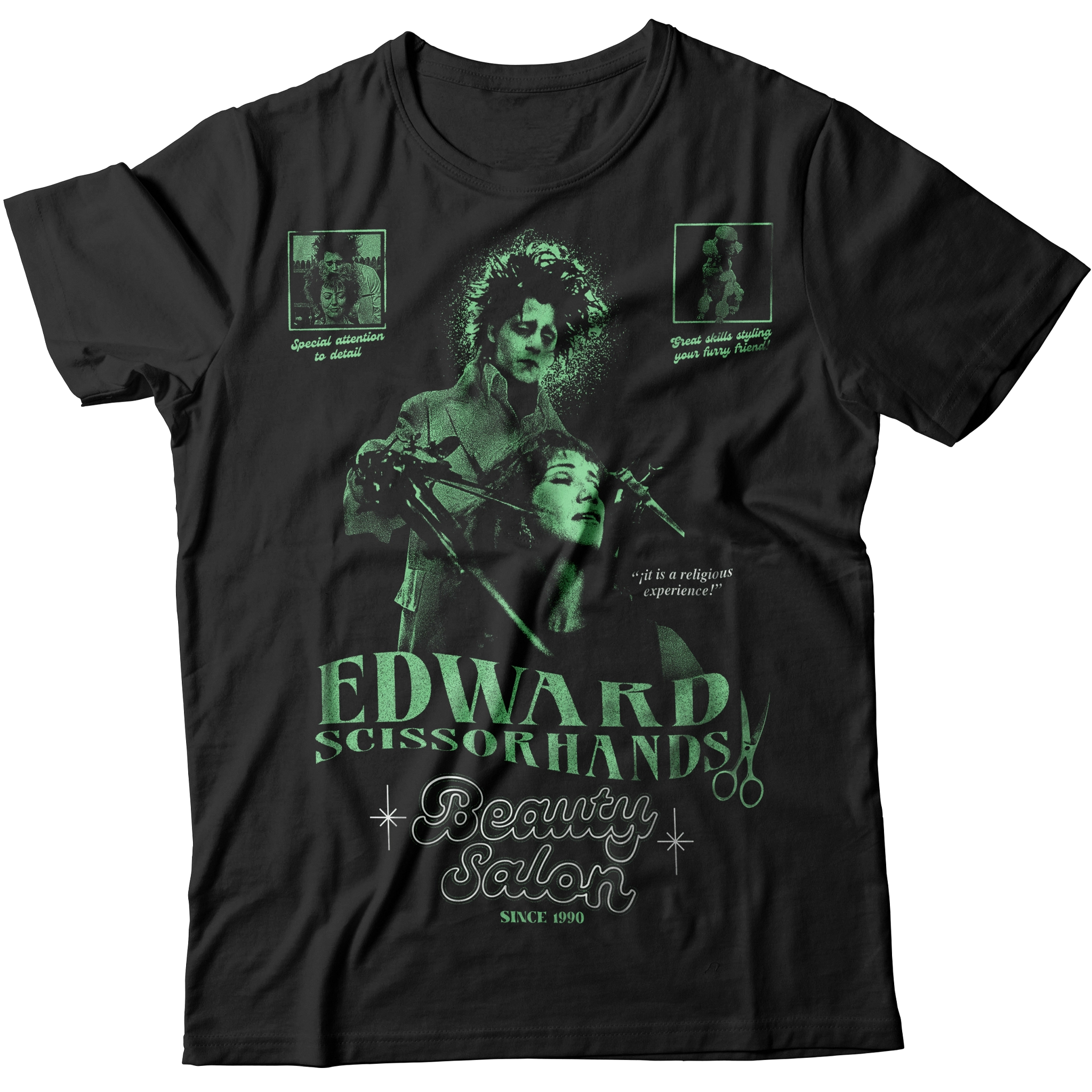 Camiseta Unisex Edward Scissorhands Beauty Salon