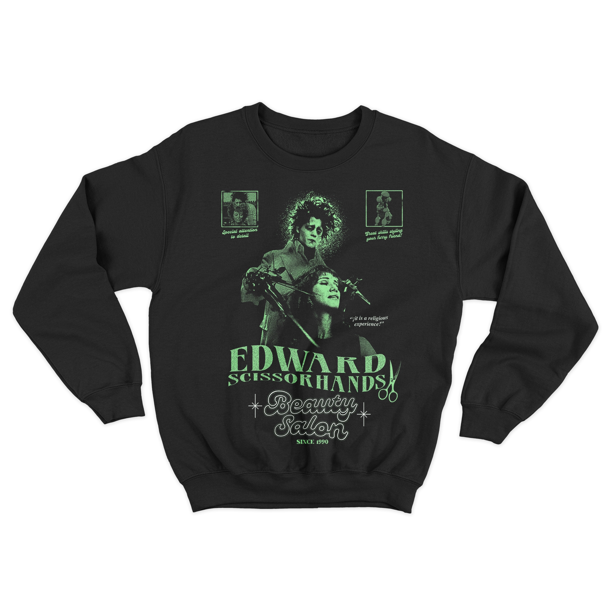 Sudadera Unisex Edward Scissorhands Beauty Salon