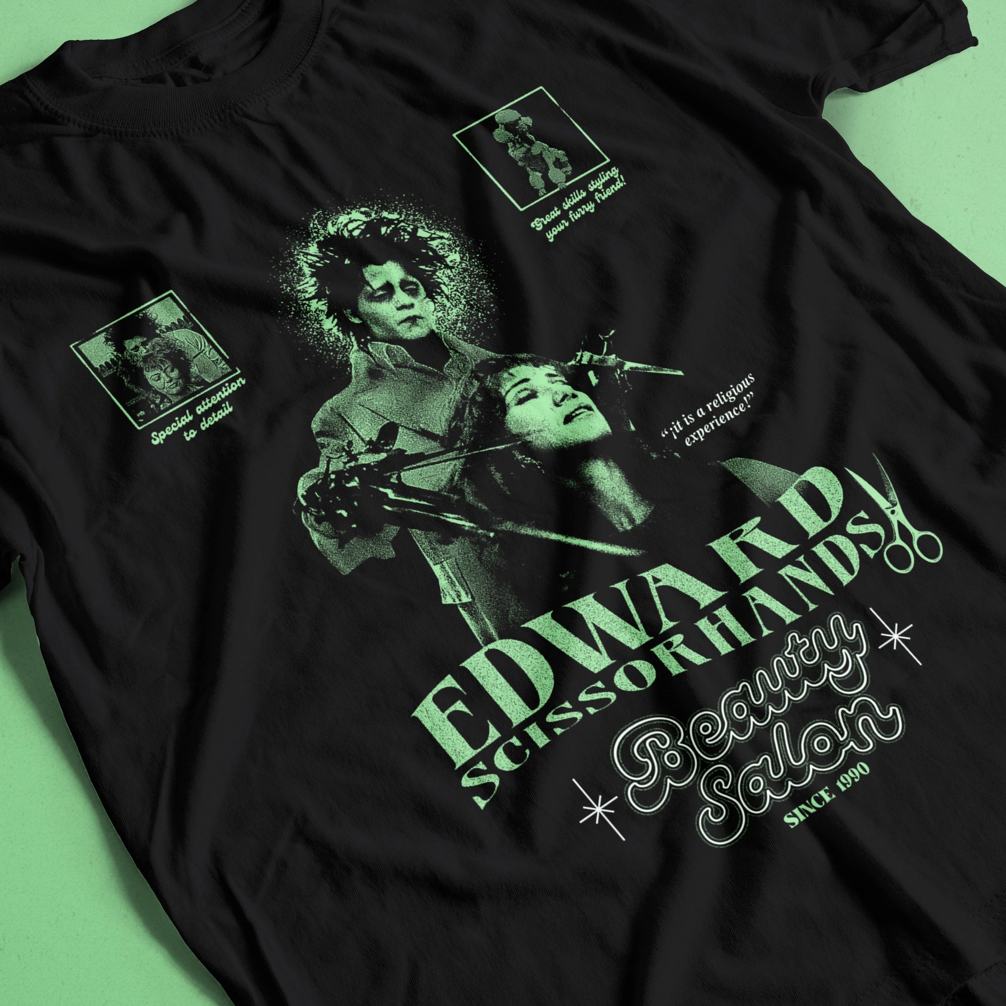 Camiseta Unisex Edward Scissorhands Beauty Salon