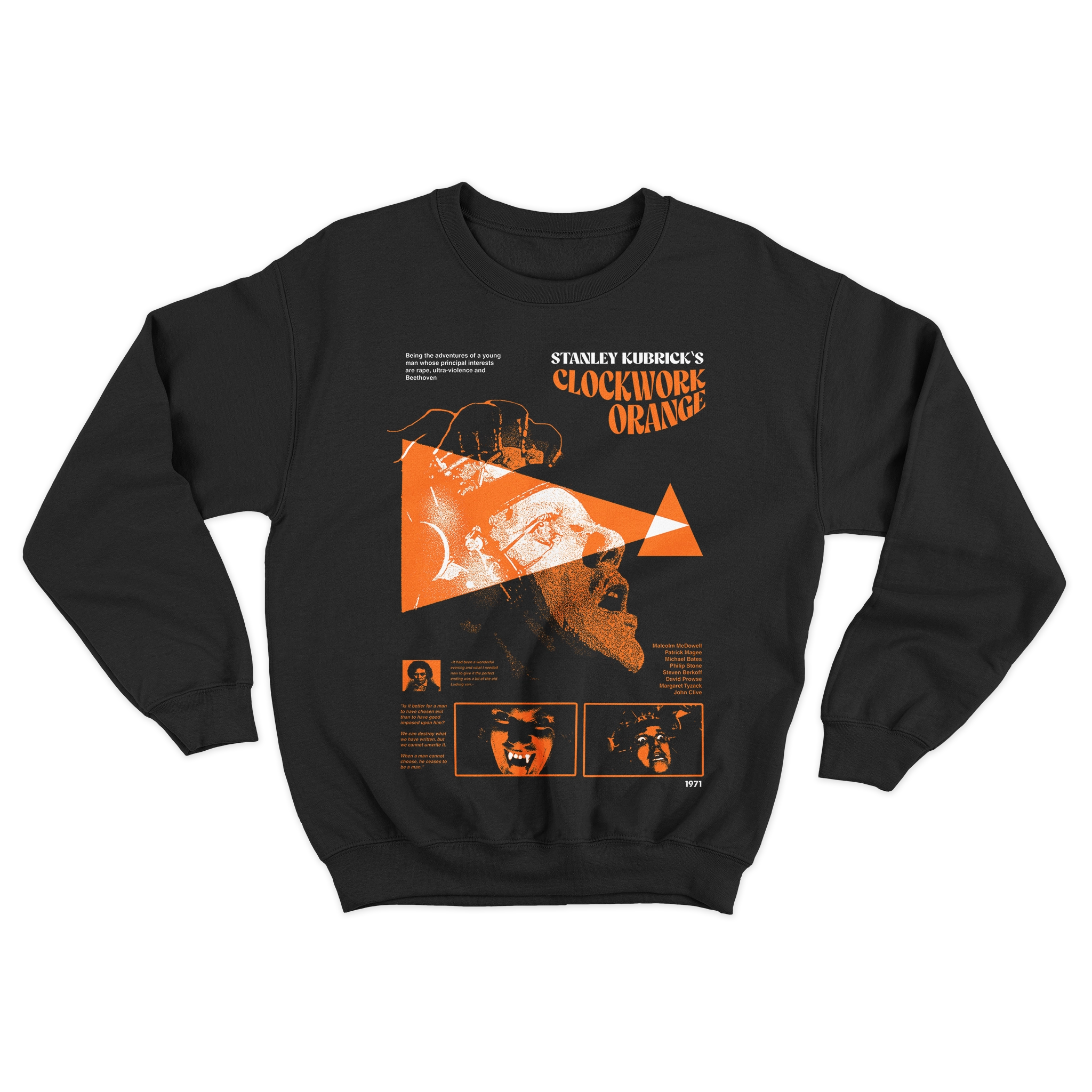 Sudadera Unisex Naranja Mecánica