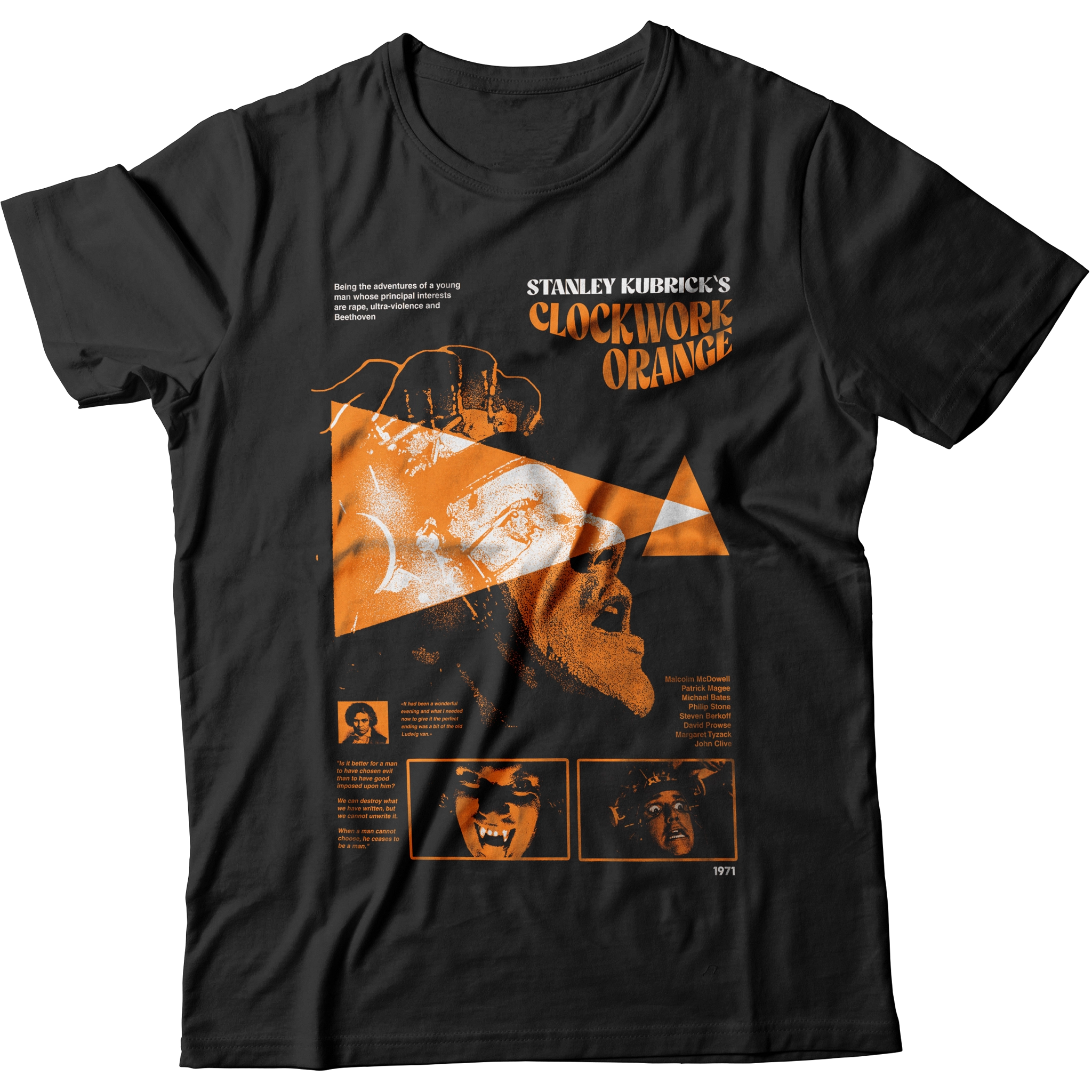 Camiseta Unisex Naranja Mecánica