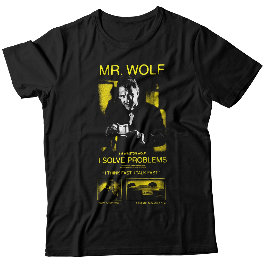 Camiseta Unisex Pulp Fiction Mr. Wolf