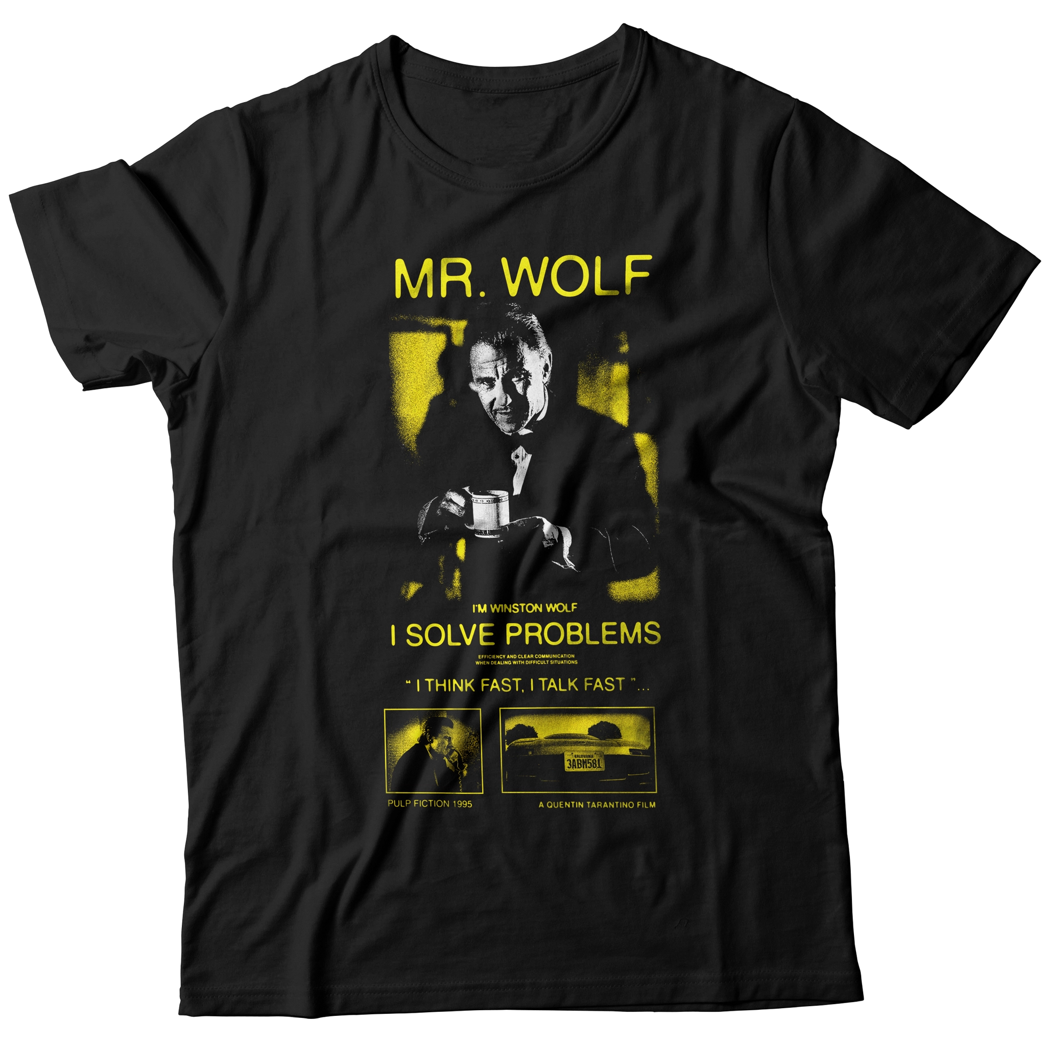 Camiseta Unisex Pulp Fiction Mr. Wolf
