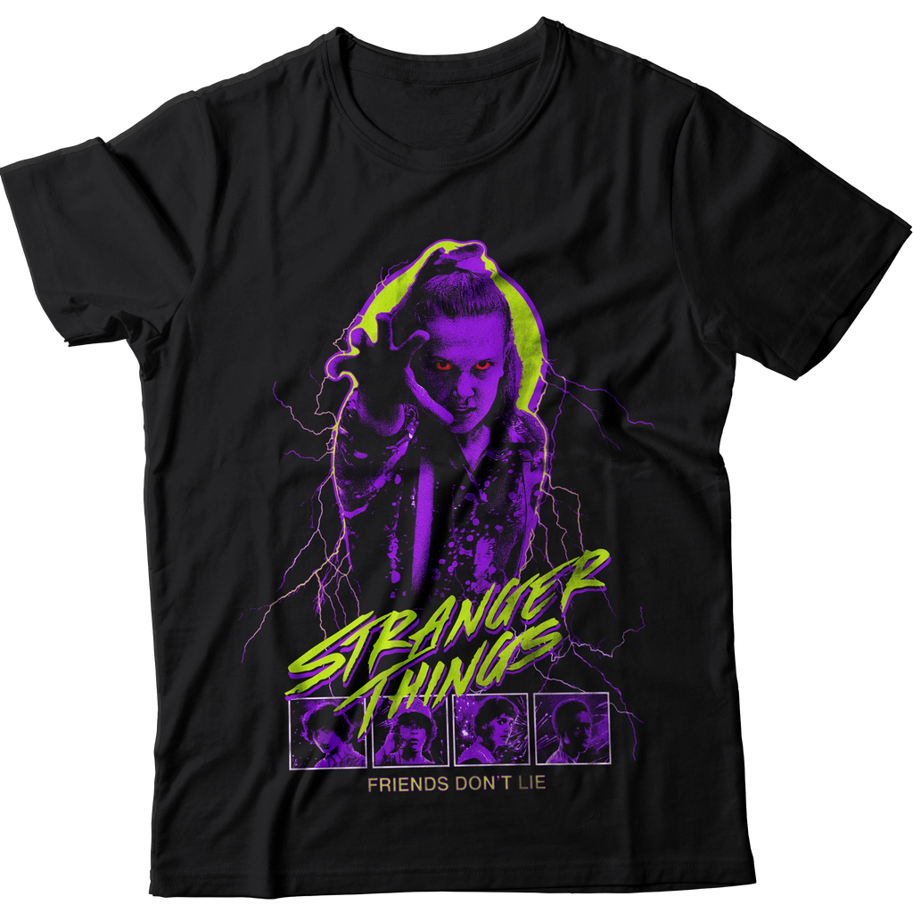 Camiseta Unisex Stranger Things - Friends don't lie