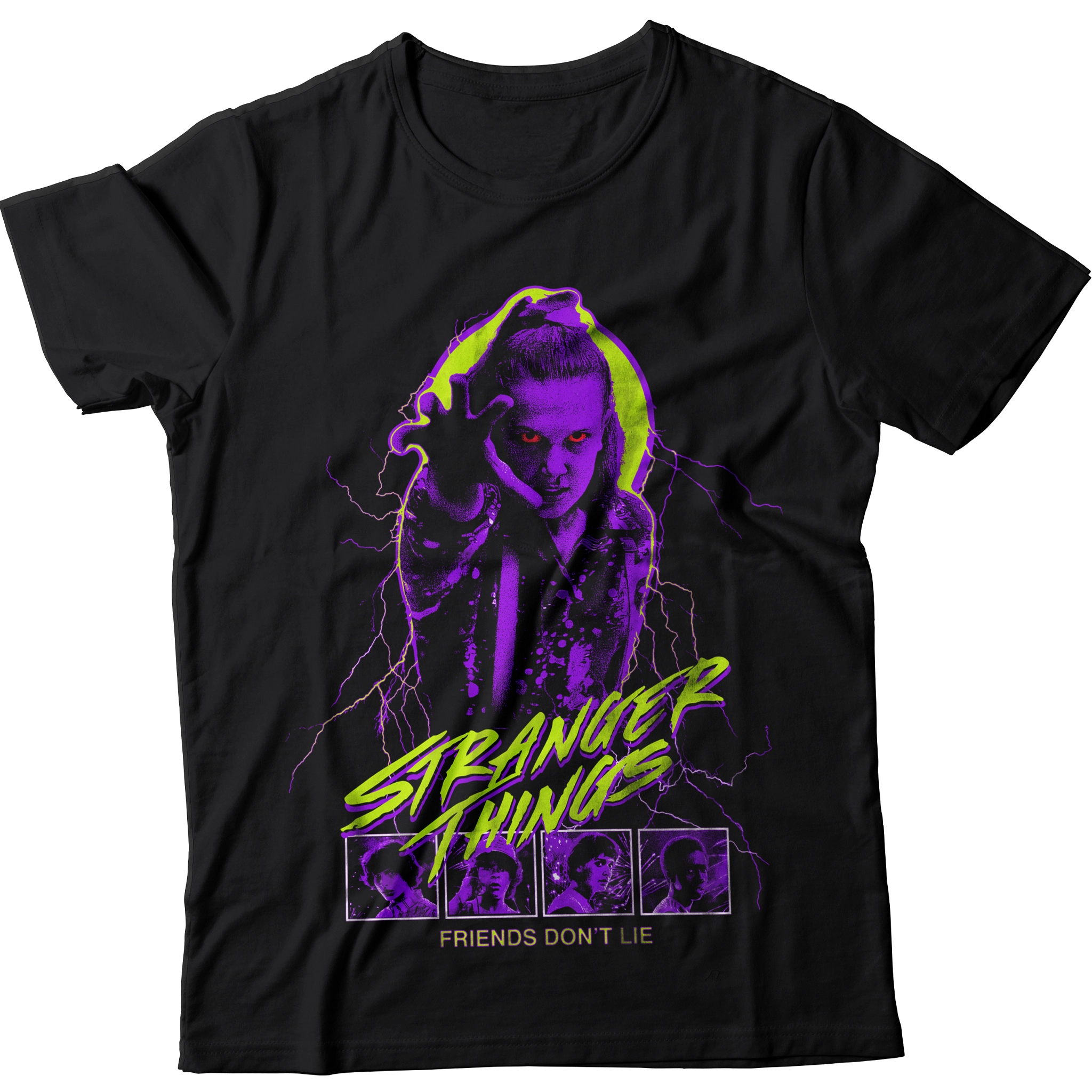 Camiseta Unisex Stranger Things - Friends don't lie