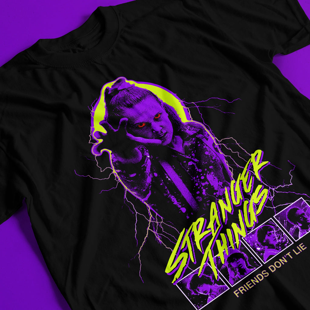 Camiseta Unisex Stranger Things - Friends don't lie