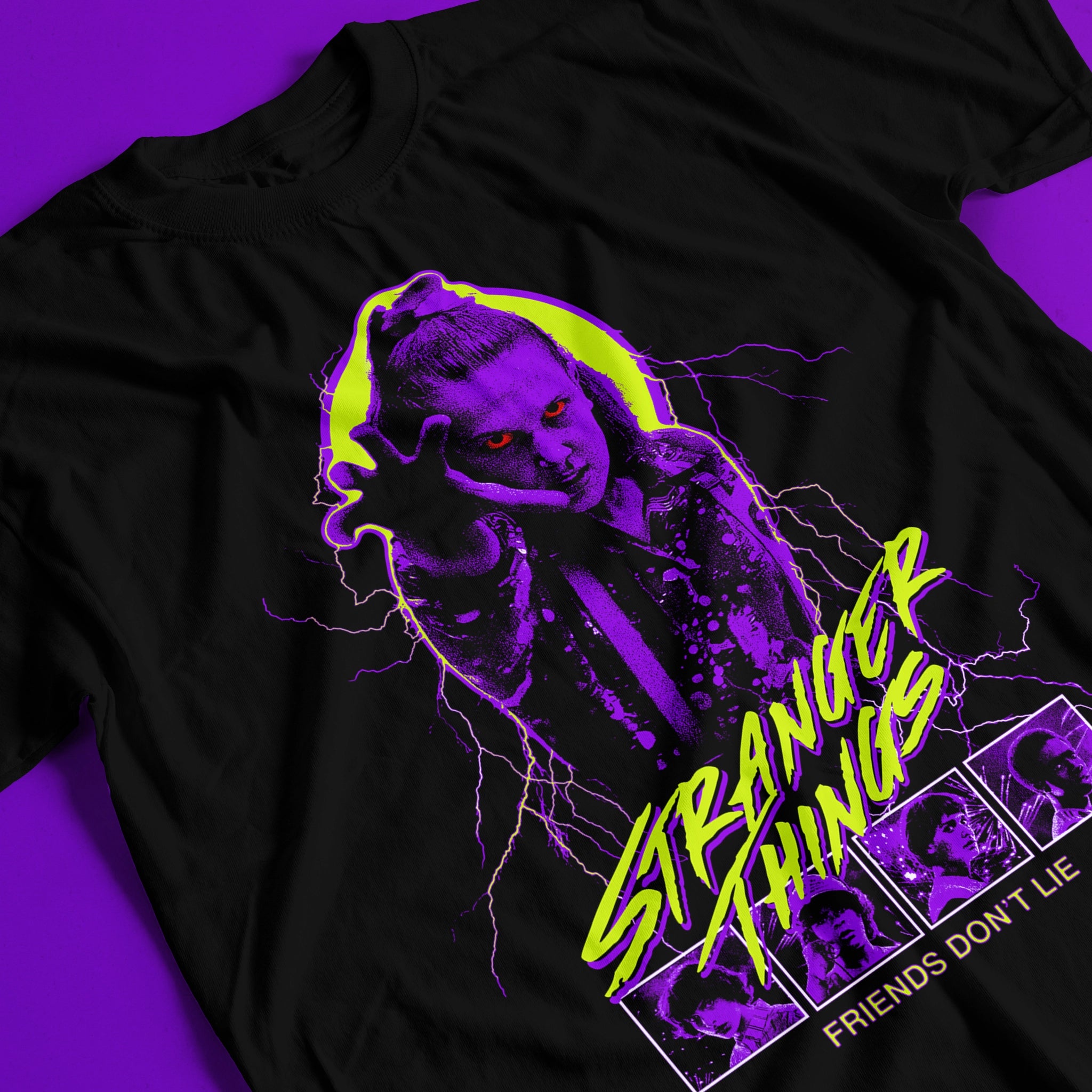 Camiseta Unisex Stranger Things - Friends don't lie